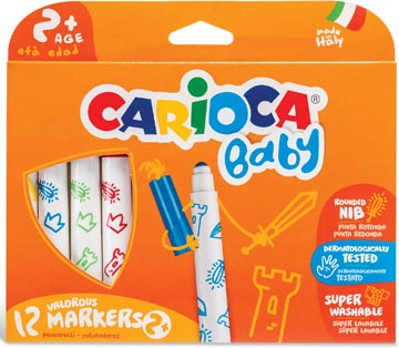 Viltstift 12X Carioca Sup Baby