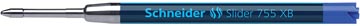 Schneider-Parker Slider 755 Xb, balpenvulling, Blauw, breed