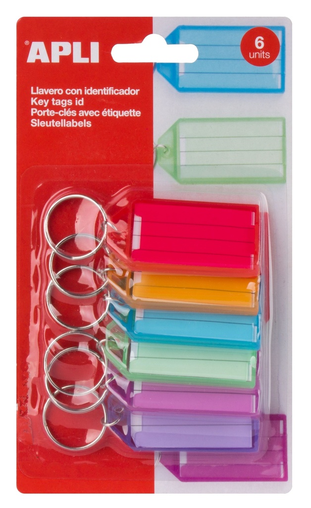 6x premium sleutelhanger ass