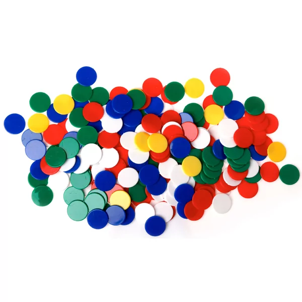 Zak met 500 jetons mat 2,5 cm