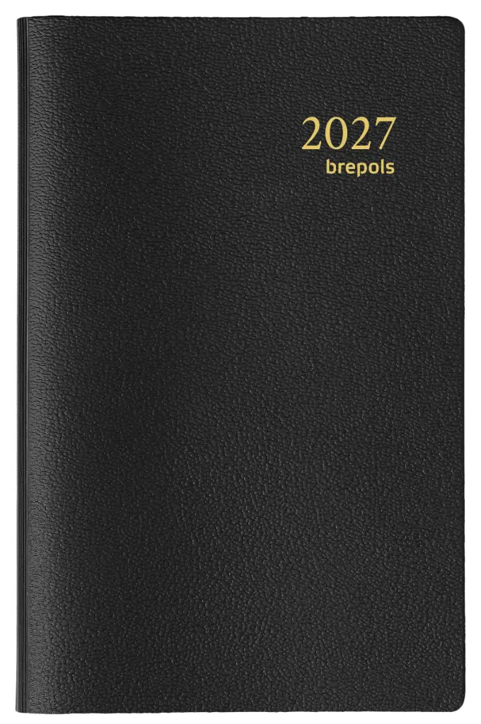 Brepols zakagenda 2027, Delta Genova, 1week/2pag, A7 81x120mm spiraal zwart
