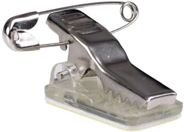 Zelfklevende Badgeclip + Speld 50 Stuks