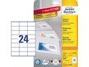 Zweckform Avery, Universele etiketten, permanent klevend, 70 x 36 mm, wit, Inkjet - Laser - Kopieer, 720st