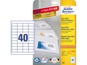 Zweckform Avery 4780 Universele Etiket 48.5x25.4mm Wit, quickpeel, 1000st