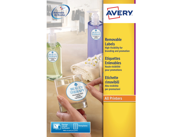 Zweckform Avery Ilk, 10Mm Rond, Verwijderbaar, 7875 St