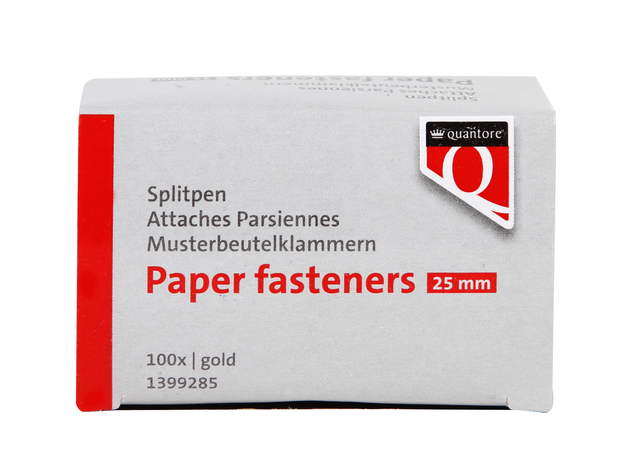 Splitpen Quantore 25Mm Goud 100St