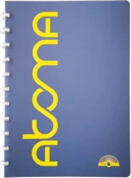 Atoma Schrift A5 Geruit Sorbet Blauw 144Blz