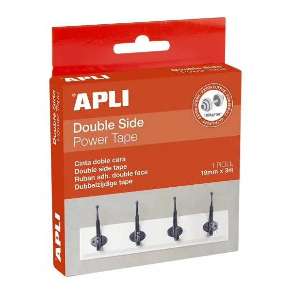 Dubbelzijdige Kleefband Transparant 19Mm X 3M