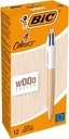 4-kleuren BIC hout Natural  