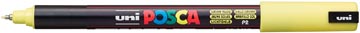 POSCA GEKALIBREERDE PUNT EXTRA FIJN 0.7mm ZONNEGEEL