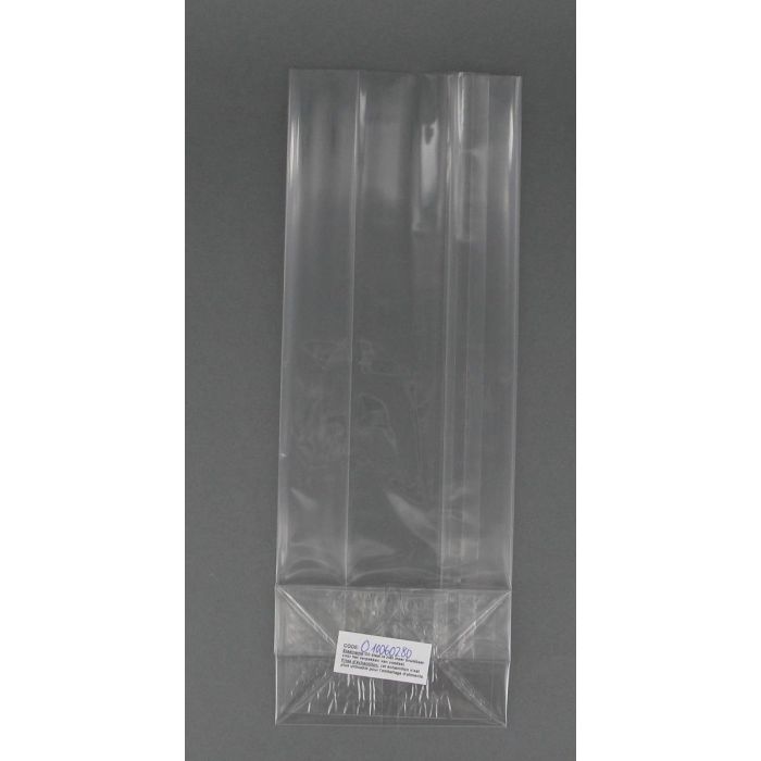 Polypropzakje PP met Kruisbodem (100+60X280mm) Cello 50 Stuks