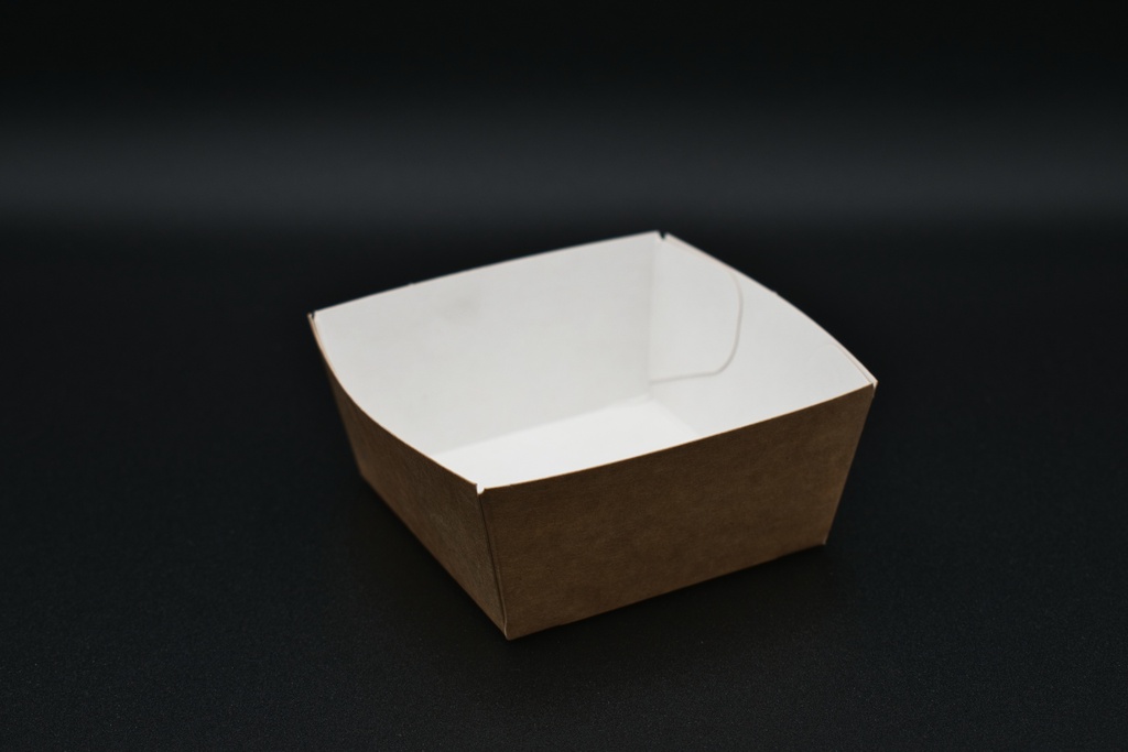 Frituurbakjes A2 (6,5X6,5X3,5 Cm) Bruine Kraft 100 Stuks