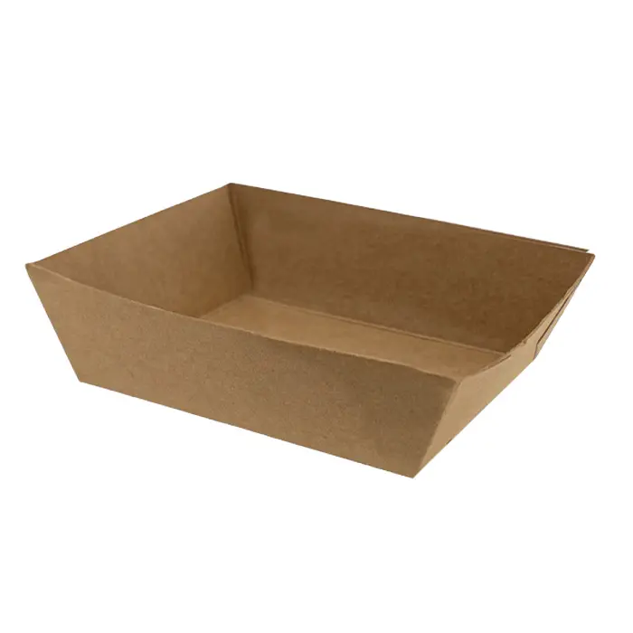Frituurbakjes A7 (9,0X6,0X3,0 Cm) Bruine Kraft 100 Stuks