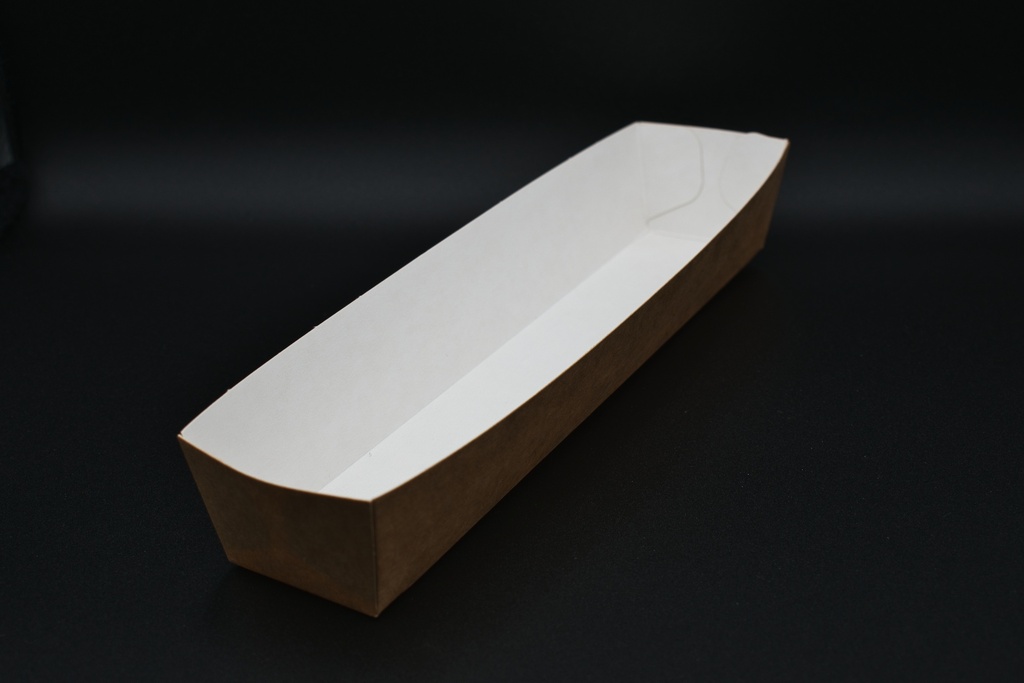 Frituurbakjes  A16L (21,0X4,0X3,5 Cm) Bruine Kraft 100 Stuks