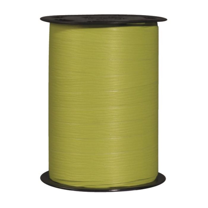 MAT LINE lint, lindegroen, crêpepapier effect, matte afwerking matline crepon - 10mm x 250m