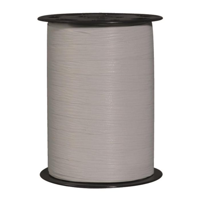 MAT LINE lint, grijs, crêpepapier effect, matte afwerking matline crepon - 10mm x 250m