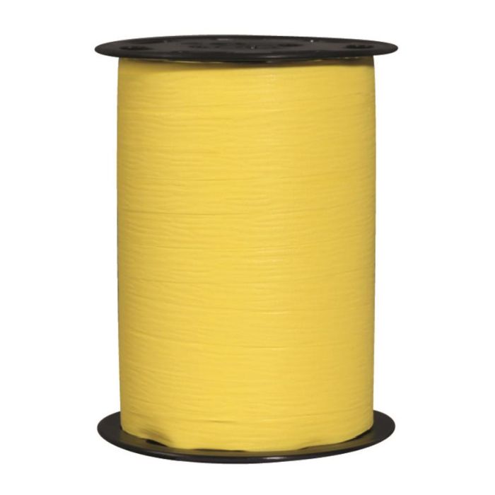 Mat Line Lint, Citroengeel, Crêpepapier Effect, Matte Afwerking Matline Crepon - 10Mm X 250M