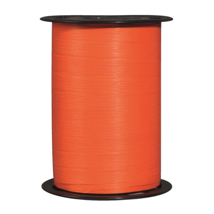 MAT LINE lint, mandarijn, crêpepapier effect, matte afwerking matline crepon - 19mm x 100m