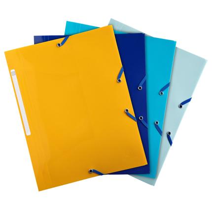 Elastomap 3Klep Pp A4Bee Blue Assorti