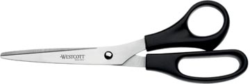Westcott Schaar, 20.4Cm, Asymmetrische Ogen, Zwart