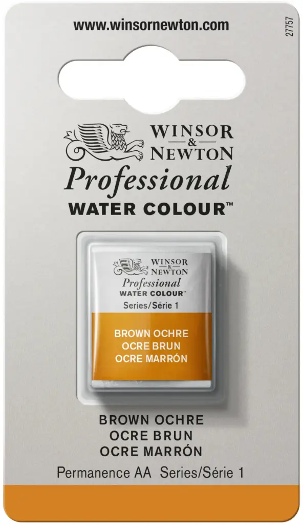 w&n professional watercolour h/pan brow&n ochre'04 - serie 1