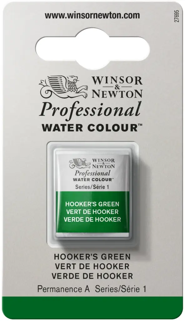 w&n professional watercolour h/pan hookers green - serie 1