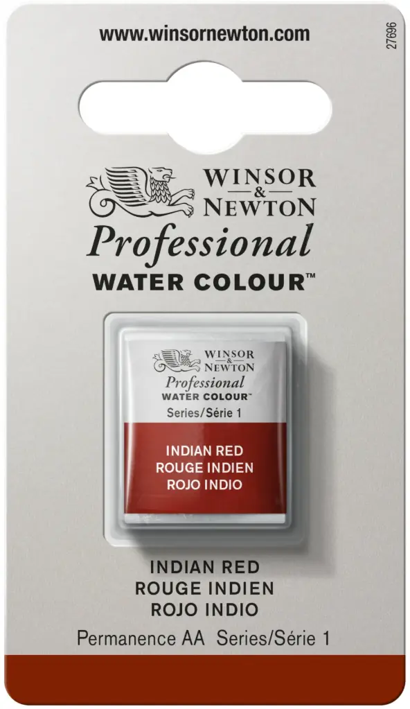 w&n professional watercolour h/pan indian red - serie 1