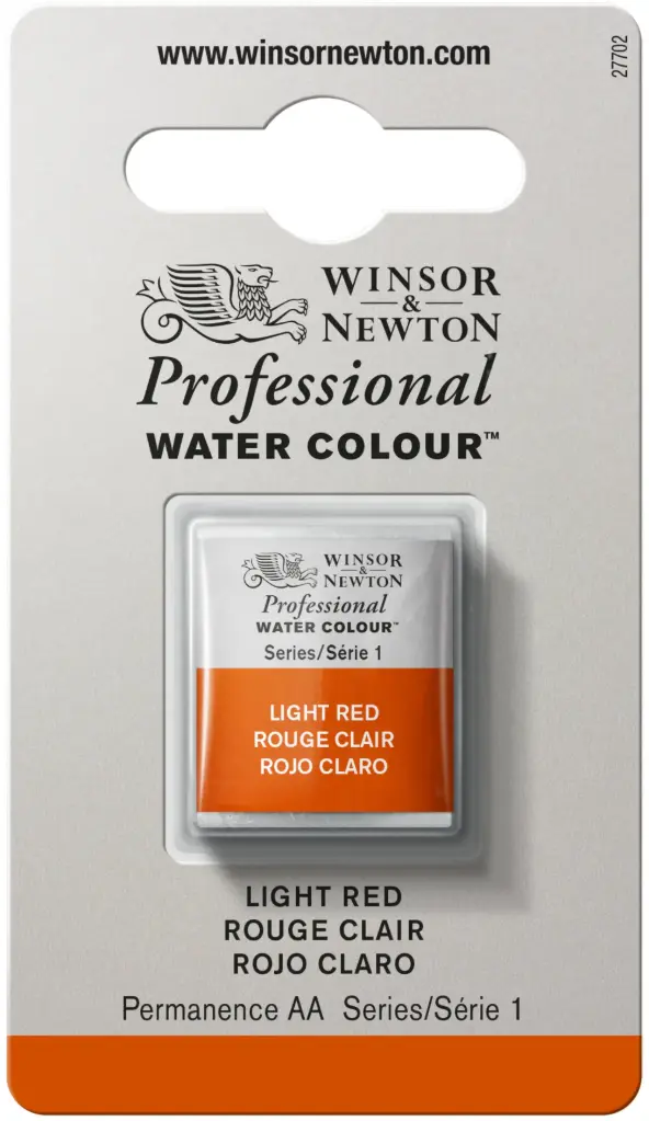 w&n professional watercolour h/pan light red - serie 1