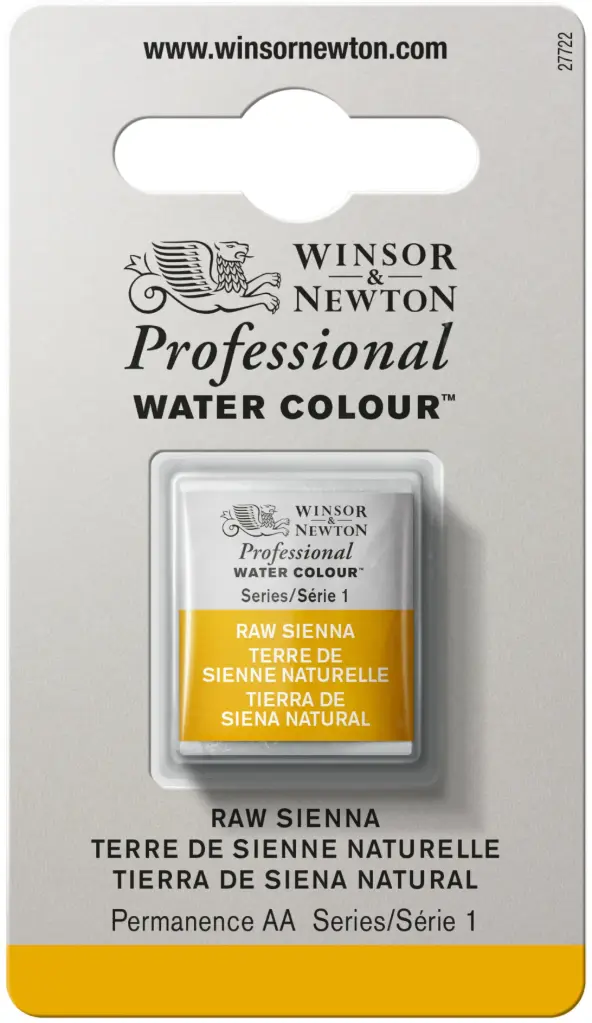 w&n professional watercolour h/pan raw sienna - serie 1