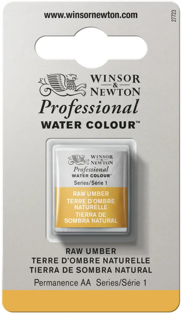 w&n professional watercolour h/pan raw umber - serie 1