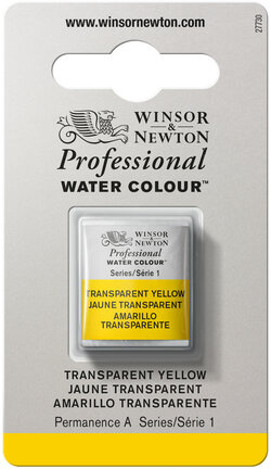 w&n professional watercolour h/pan transp yellow - serie 1