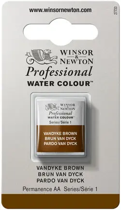 w&n professional watercolour h/pan vandyke brow&n - serie 1