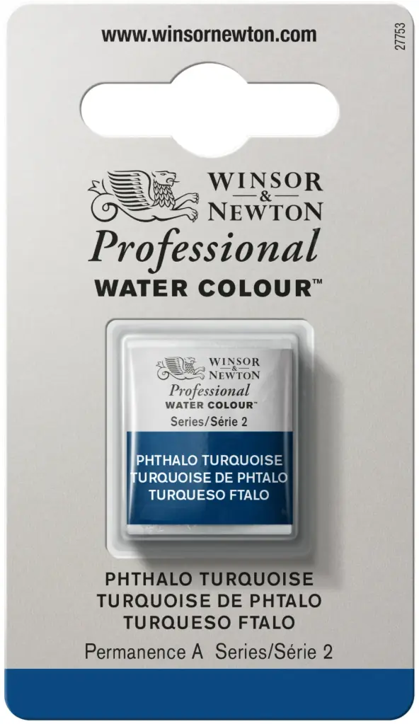 w&n professional watercolour h/pan phthal turq'04 serie 2