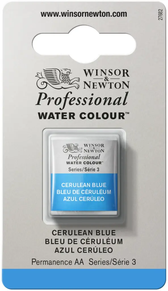 w&n professional watercolour h/pan cerulean blue - serie 3