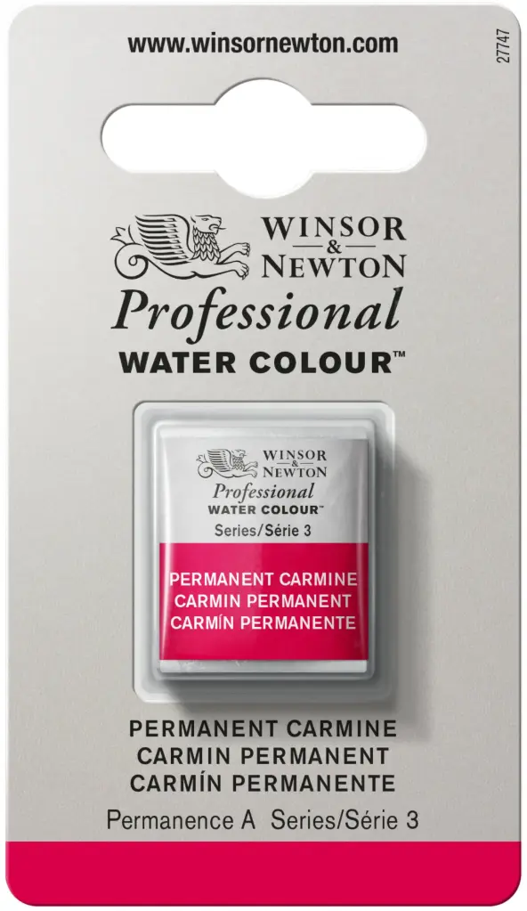 w&n professional watercolour h/pan perm carmine - serie 3