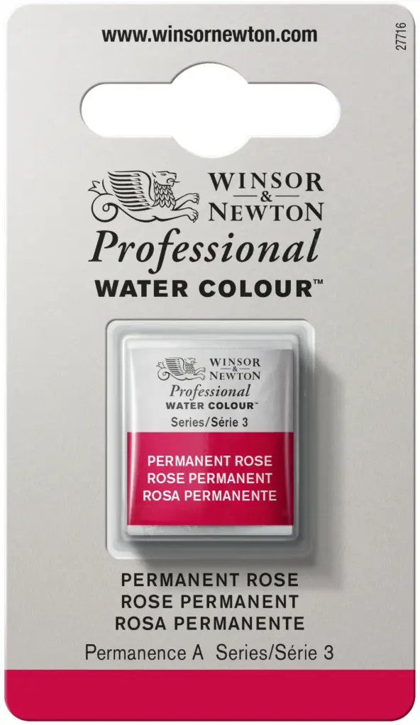 w&n professional water colour h/pan  perm rose  -- serie  3