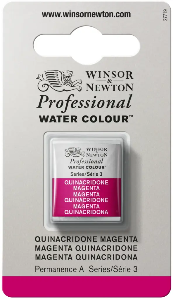 Winsor & Newton Professional Watercolour 1/2 Napje Quinacridonr Magenta