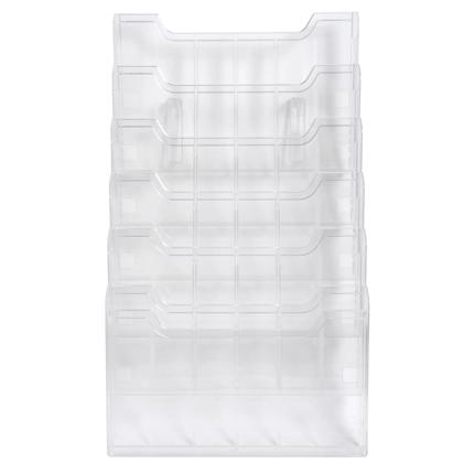 A4 Muurfolderhouder 6 Vakken (Horizontaal)