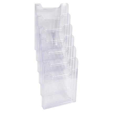 A4 MUURFOLDERHOUDER 6 vakken (VERTICAAL)