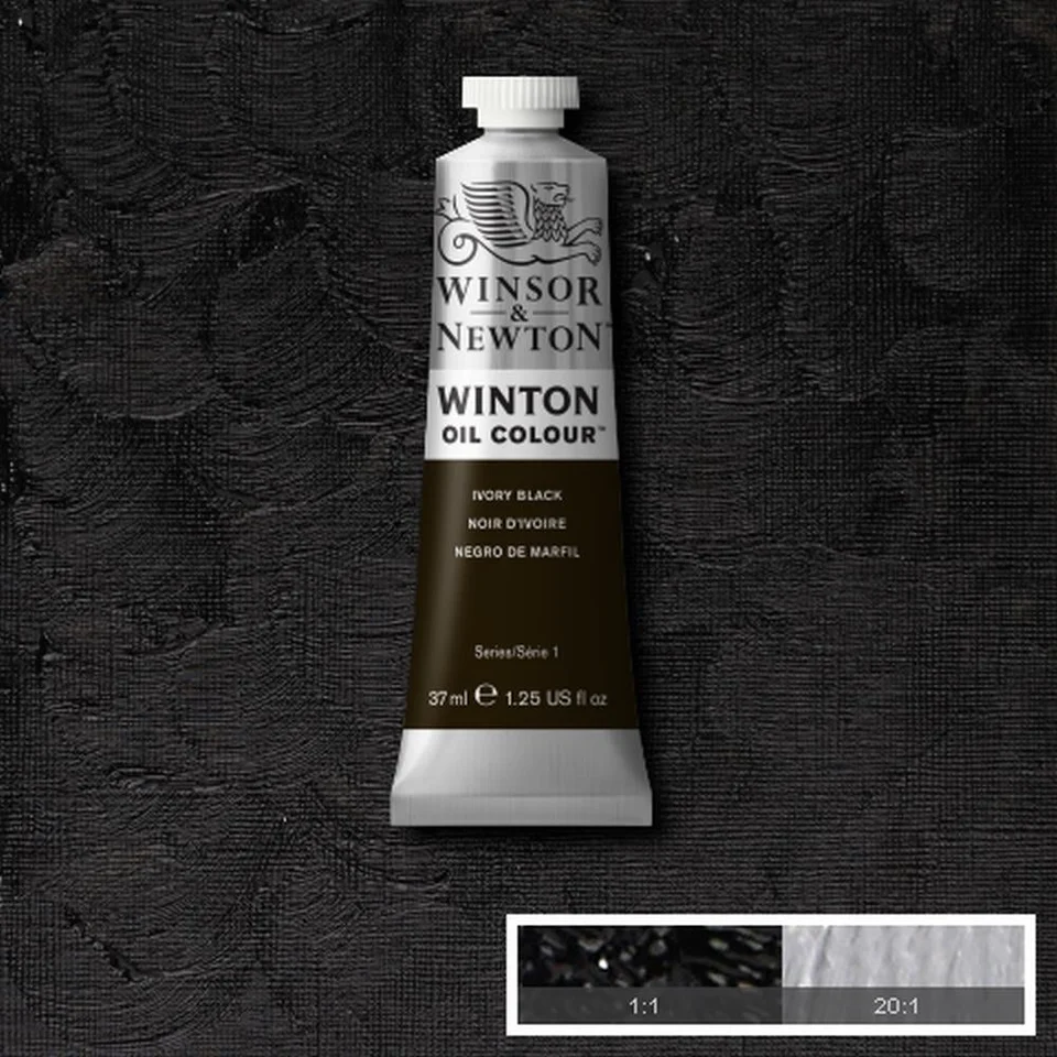 Winsor & Newton Winton Oil Colour 200ml Ivory Black