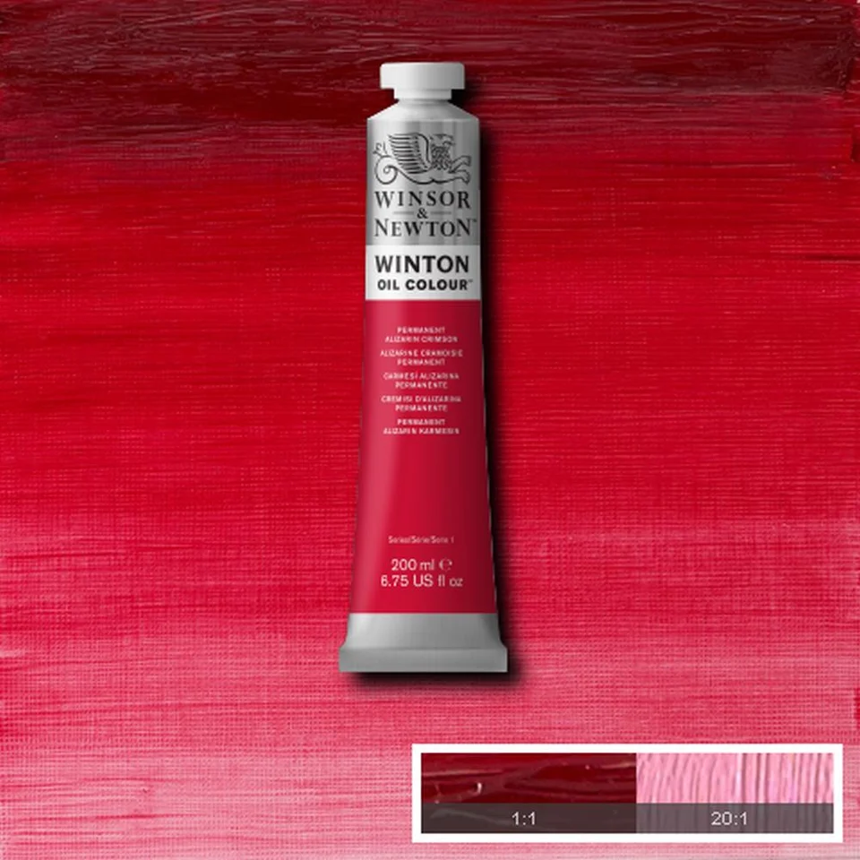 Winsor & Newton Winton Oil Colour 200ml Permanent Aliarinez Crimson