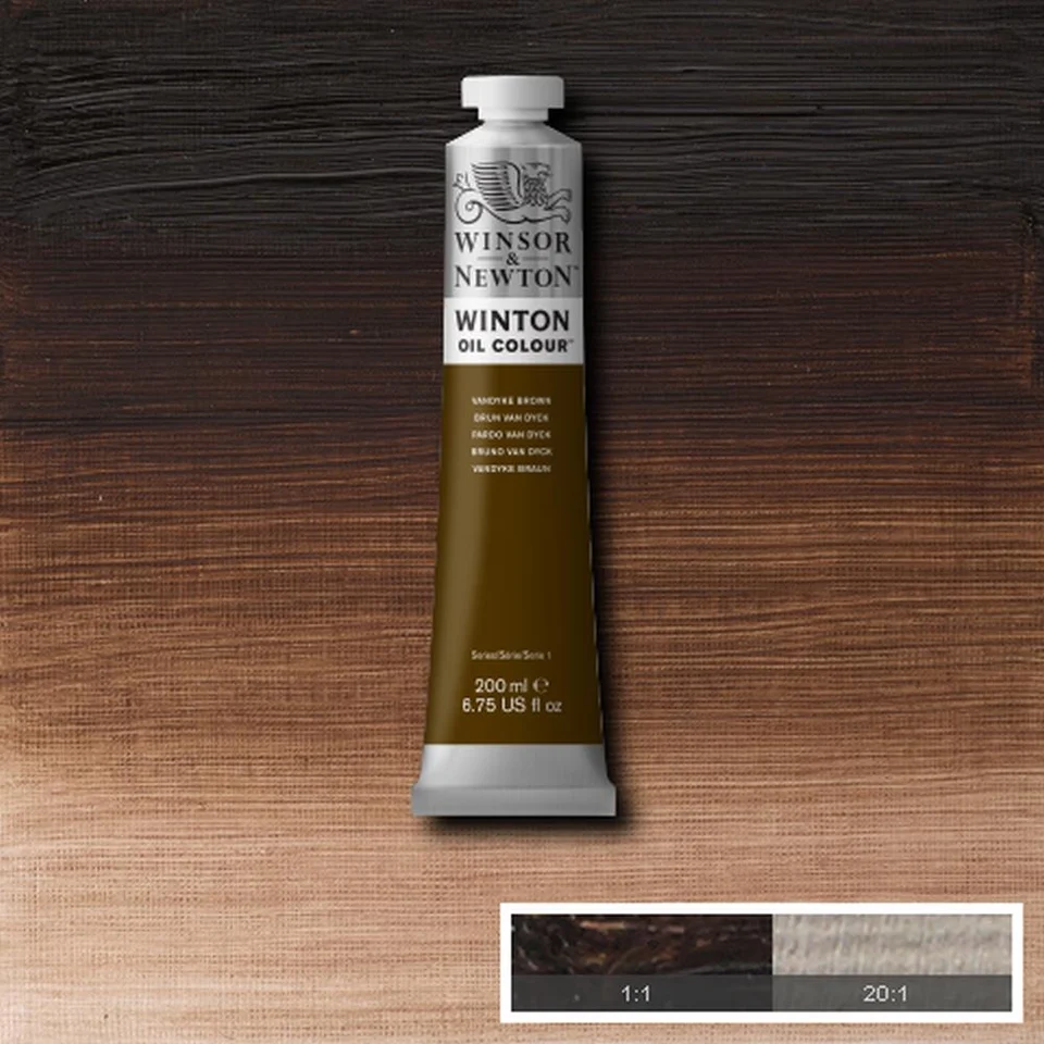 Winsor & Newton Winton Oil Colour 200ml Vandyke Brown