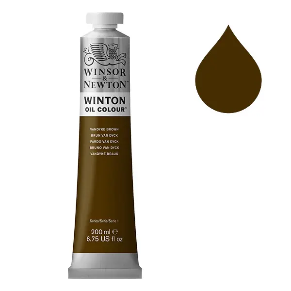 Winsor & Newton Winton Oil Colour 200ml Vandyke Brown