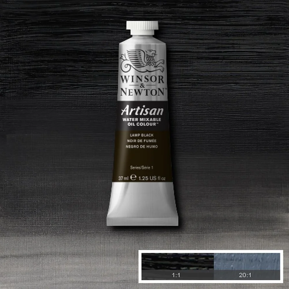 w&n artisan 37ml lamp black serie 1