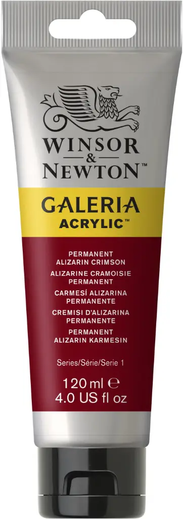 w&n galeria acrylic colour 120ml perm alizcrimson