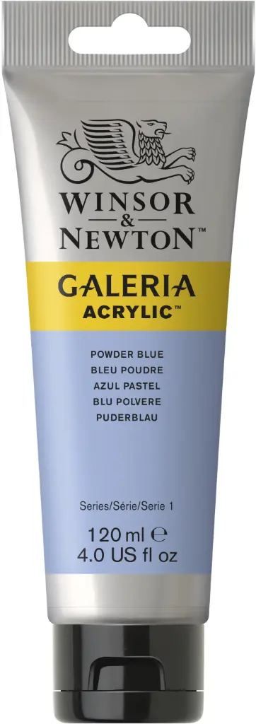 w&n galeria acrylic colour 120ml powder blue