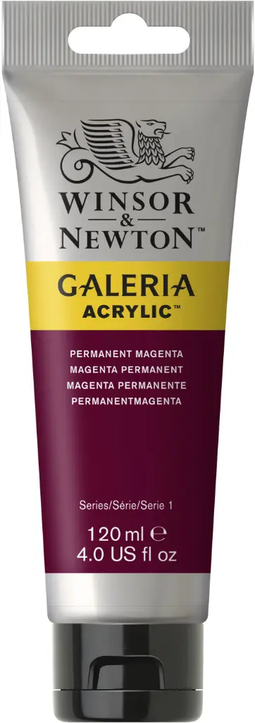 w&n galeria acrylic colour 120ml perm magenta