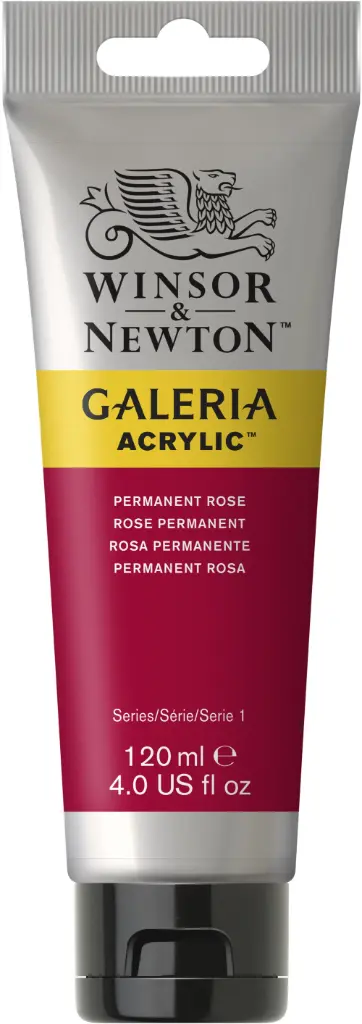 w&n galeria acrylic colour 120ml perm rose
