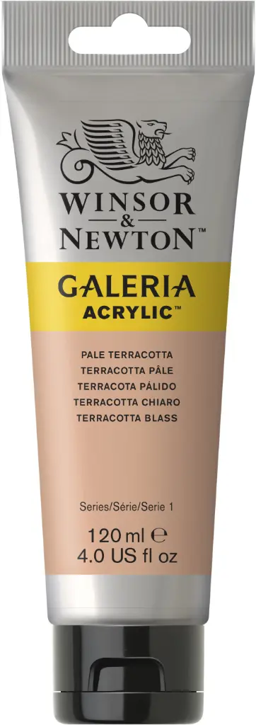 w&n galeria acrylic colour 120ml pale terracotta