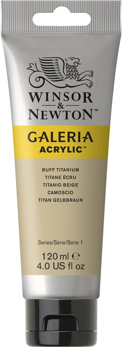 w&n galeria acrylic colour 120ml buff titanium